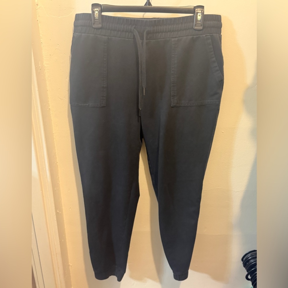 32 Degrees Cool Women's Black Drawstring Twill Jogger Pants - Picture 6 of 12